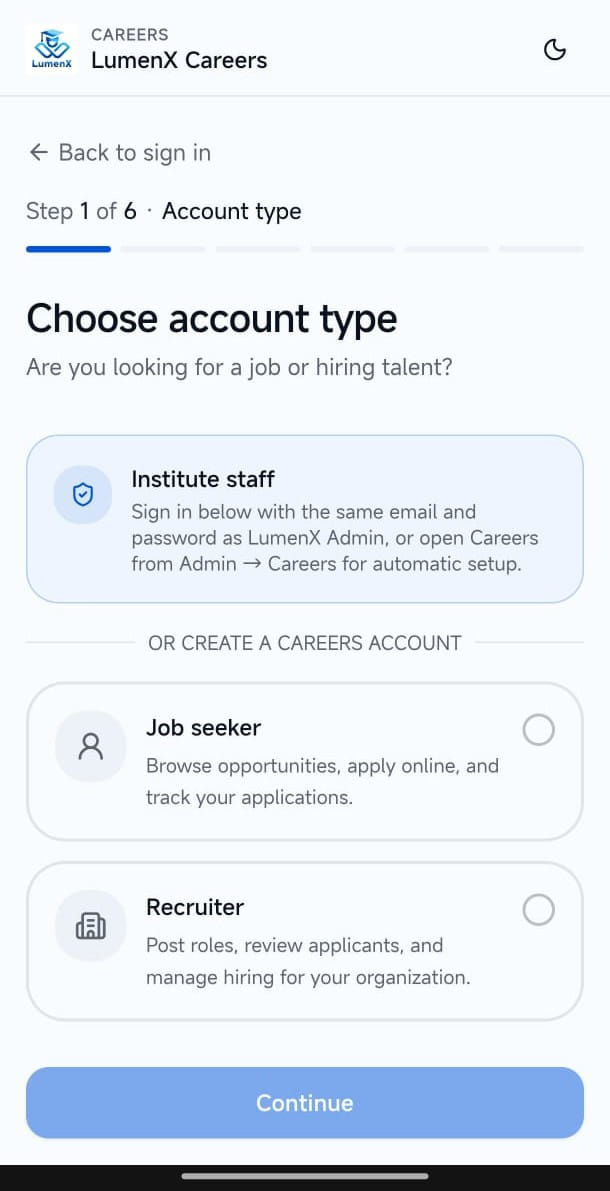 Candidate profiles — LumenX Careers