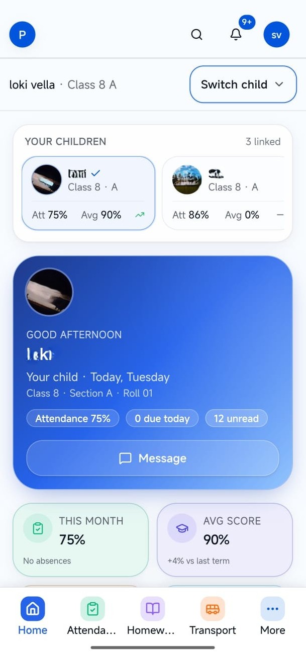 LumenX Connect home screen screenshot